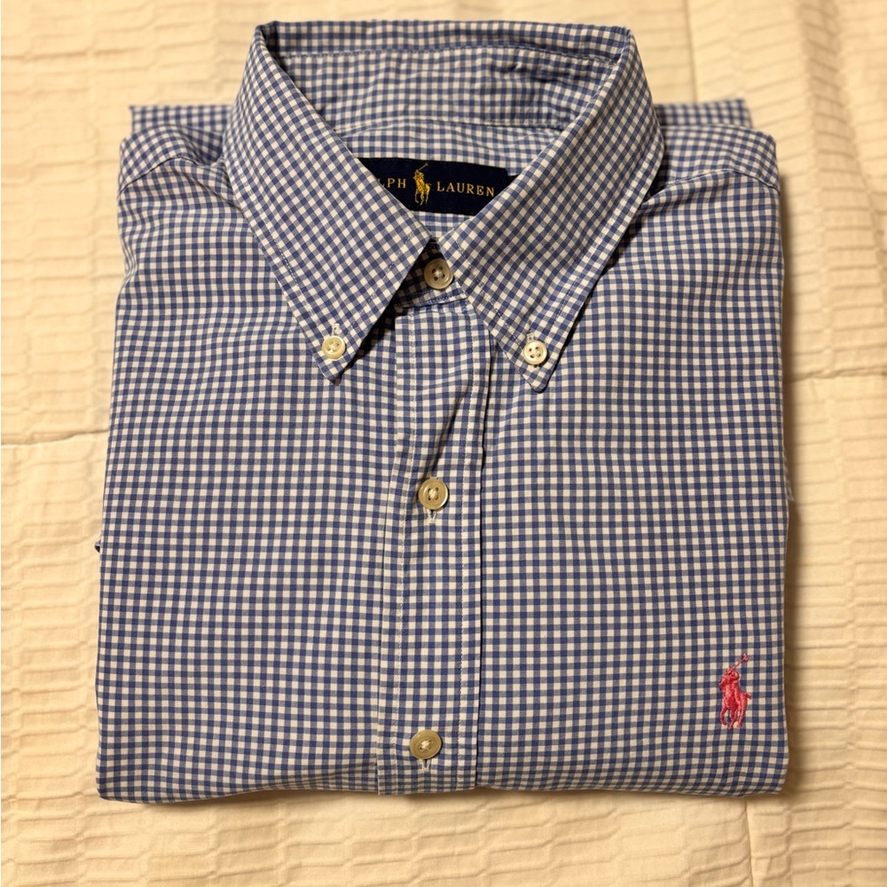 👔 Polo Ralph Lauren Embroidered Pony Shirt M